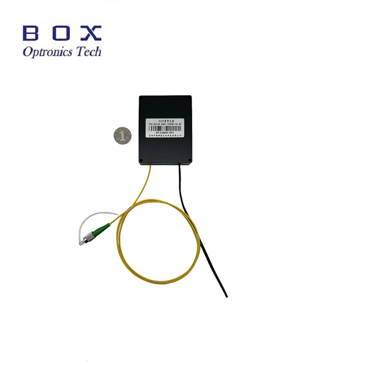 Fuente de luz de banda ancha SLED de 840 nm y 20 mW